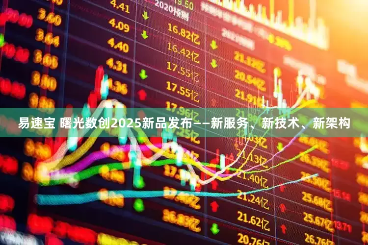 易速宝 曙光数创2025新品发布——新服务、新技术、新架构