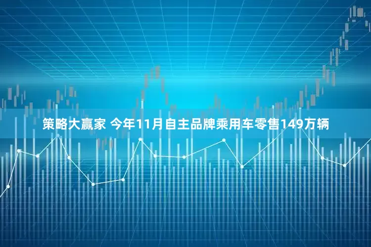 策略大赢家 今年11月自主品牌乘用车零售149万辆